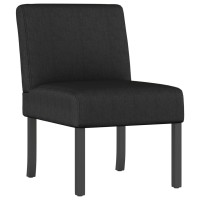 Vidaxl Slipper Chair Black Fabric