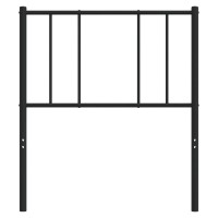 vidaXL Metal Headboard Black 39.4