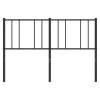 vidaXL Metal Headboard Black 53.1