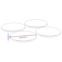 vidaXL Pizza Plates 4 pcs 脴12.6