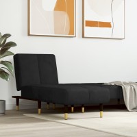 Vidaxl Chaise Longue Black Velvet