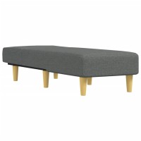 Vidaxl Chaise Longue Dark Gray Fabric