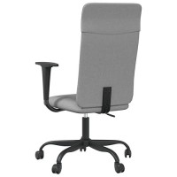 Vidaxl Office Chair Light Gray Fabric