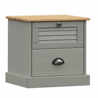 vidaXL Bedside Cabinet VIGO Gray 16.5