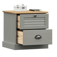 vidaXL Bedside Cabinet VIGO Gray 16.5