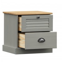 vidaXL Bedside Cabinet VIGO Gray 16.5