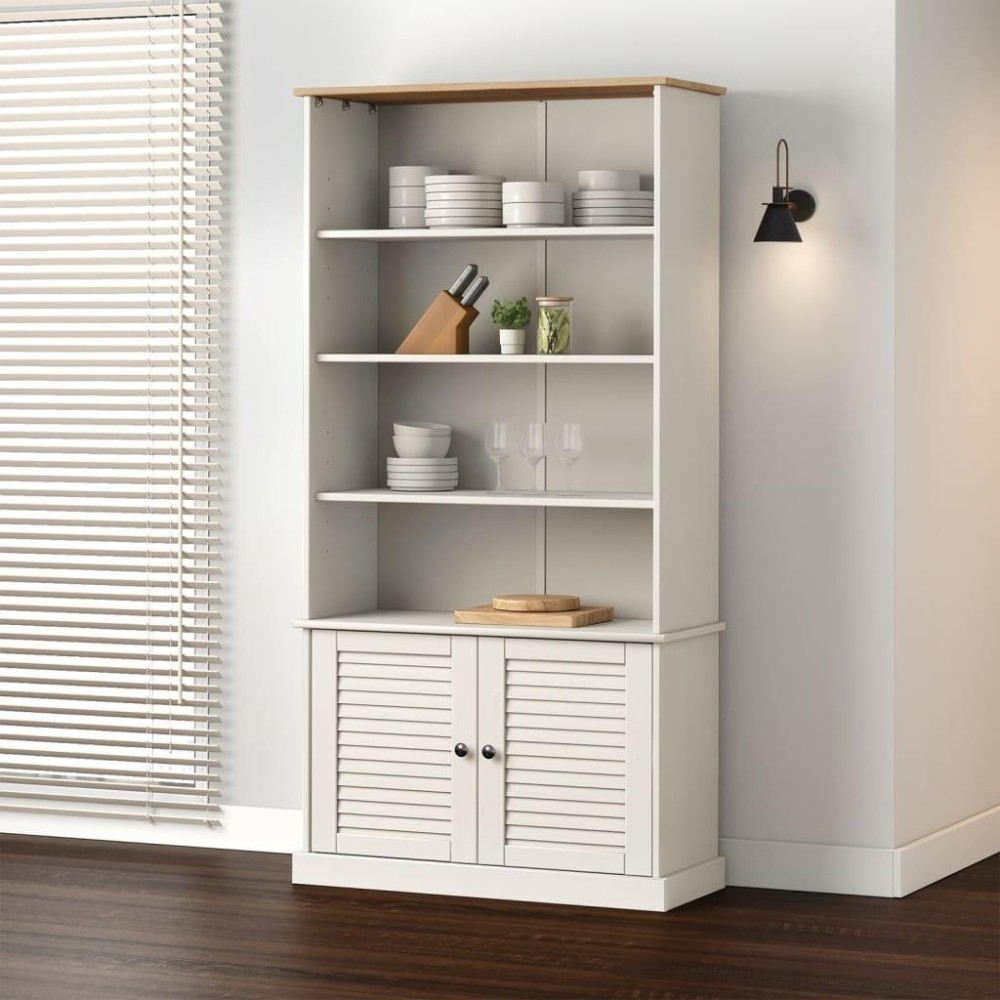 vidaXL Bookcase VIGO White 33.5