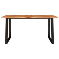 vidaXL Dining Table with Live Edge 63