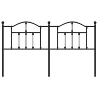 vidaXL Metal Headboard Black 70.9