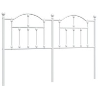 vidaXL Metal Headboard White 53.1