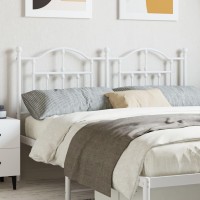 vidaXL Metal Headboard White 59.1