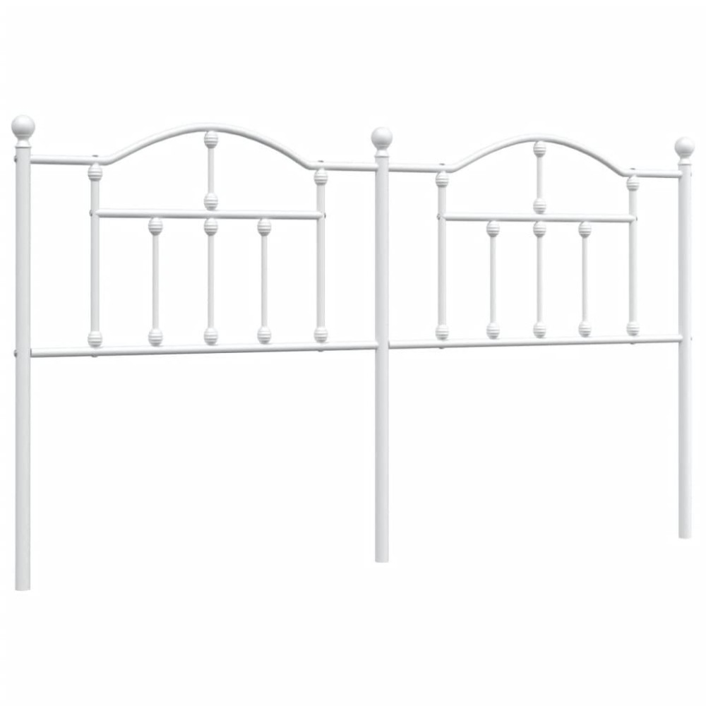 Vidaxl Metal Headboard White 70.9