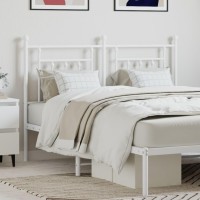 vidaXL Metal Headboard White 53.1