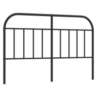 vidaXL Metal Headboard Black 53.1