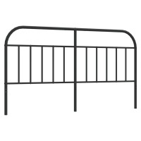 vidaXL Metal Headboard Black 70.9