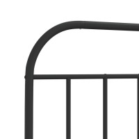 vidaXL Metal Headboard Black 70.9