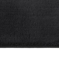 Vidaxl Shaggy Rug Black 4'X6' Polyester