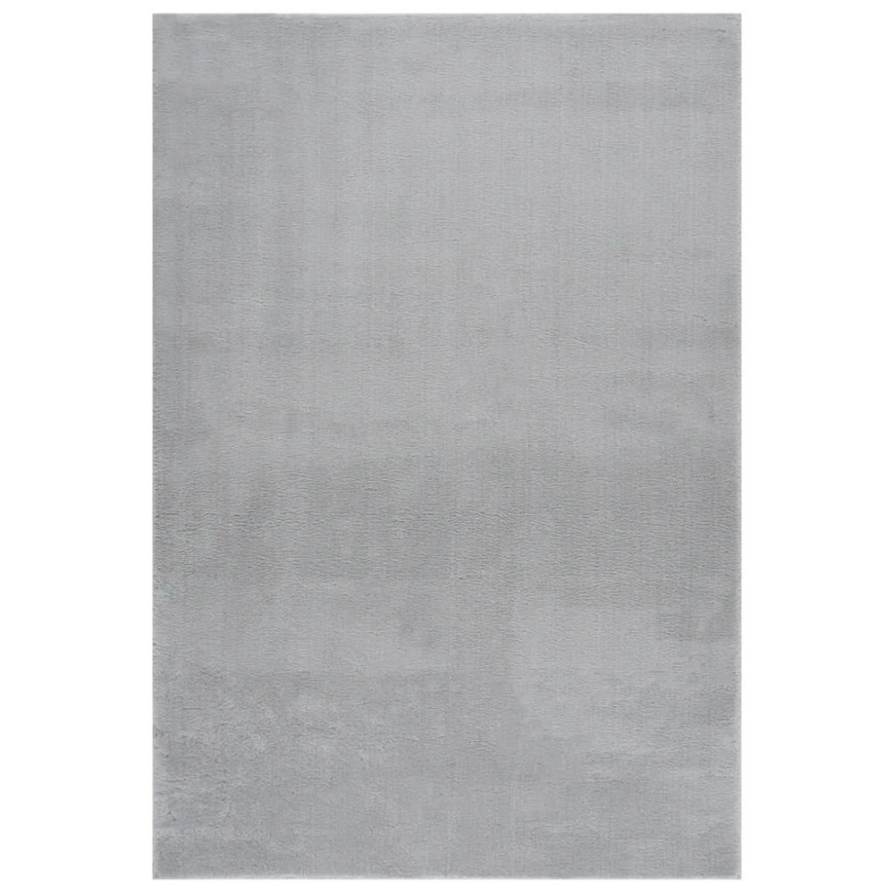 Vidaxl Shaggy Rug Gray 8'X10' Polyester