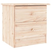 Vidaxl Bedside Cabinet Alta 16.9X13.8X15.9 Solid Wood Pine