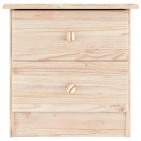 Vidaxl Bedside Cabinet Alta 16.9X13.8X15.9 Solid Wood Pine