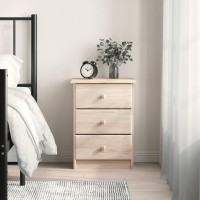 Vidaxl Bedside Cabinet Alta 16.1X13.8X21.7 Solid Wood Pine
