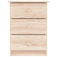 Vidaxl Bedside Cabinet Alta 16.1X13.8X21.7 Solid Wood Pine