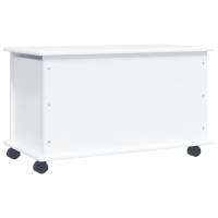 vidaXL Storage Chest with Wheels ALTA White 28.7