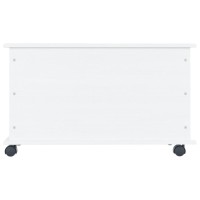 vidaXL Storage Chest with Wheels ALTA White 28.7