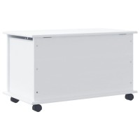 vidaXL Storage Chest with Wheels ALTA White 28.7