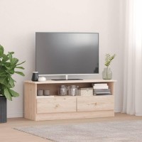Vidaxl Tv Stand With Drawers Alta 39.4X13.8X16.1 Solid Wood Pine