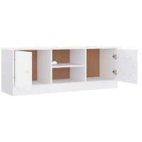 Vidaxl Tv Stand Alta White 44.1X13.8X16.1 Solid Wood Pine