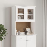 Vidaxl Dresser Top Alta White 30.3X11.8X36.2 Solid Wood Pine