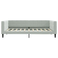 Vidaxl Day Bed Light Gray 39.4X74.8 Velvet