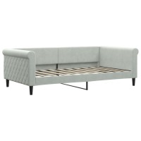 Vidaxl Day Bed Light Gray 39.4X74.8 Velvet