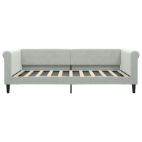 Vidaxl Day Bed Light Gray 39.4X74.8 Velvet