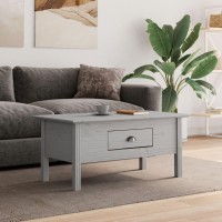 Vidaxl Coffee Table Bodo Gray 39.4X21.7X17.7 Solid Wood Pine