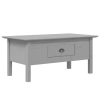 Vidaxl Coffee Table Bodo Gray 39.4X21.7X17.7 Solid Wood Pine