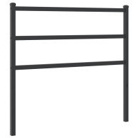 vidaXL Metal Headboard Black 39.4