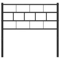 vidaXL Metal Headboard Black 39.4