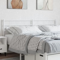 vidaXL Metal Headboard White 70.9