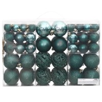 vidaXL Christmas Baubles 100 pcs Green 1.2