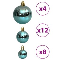 vidaXL Christmas Baubles 100 pcs Green 1.2