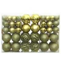 vidaXL Christmas Baubles 100 pcs Light Green 1.2