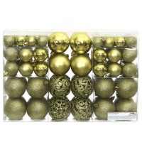 vidaXL Christmas Baubles 100 pcs Light Green 1.2