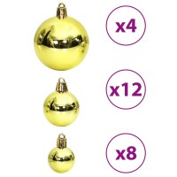 vidaXL Christmas Baubles 100 pcs Light Green 1.2