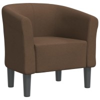 vidaXL Tub Chair Brown Fabric