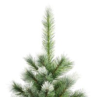 vidaXL Artificial Hinged Christmas Tree with Flocked Snow 59.1