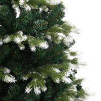 vidaXL Artificial Hinged Christmas Tree with Flocked Snow 59.1