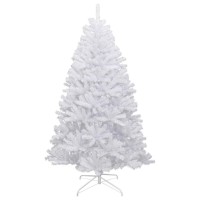 vidaXL Artificial Hinged Christmas Tree with Flocked Snow 82.7