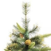 vidaXL Artificial Hinged Christmas Tree with Cones 94.5